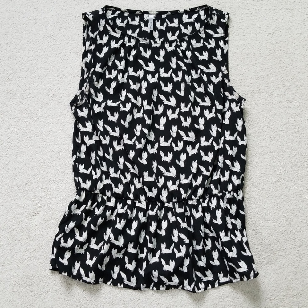 Sleeveless Peplum blouse